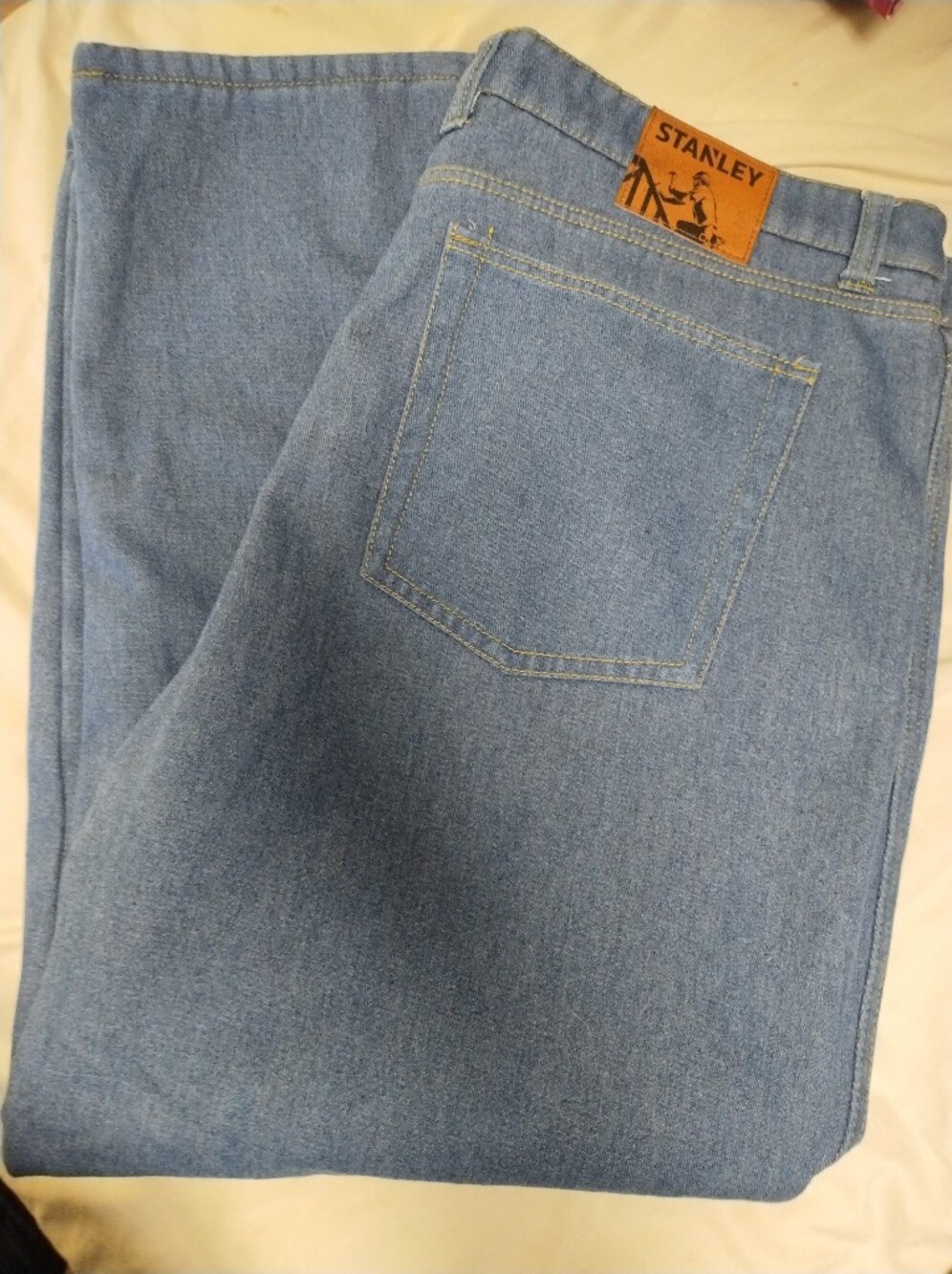 Stanley Fleece Lined Mens Jeans in size 42x30 Extra Warmth And Super Soft Lining